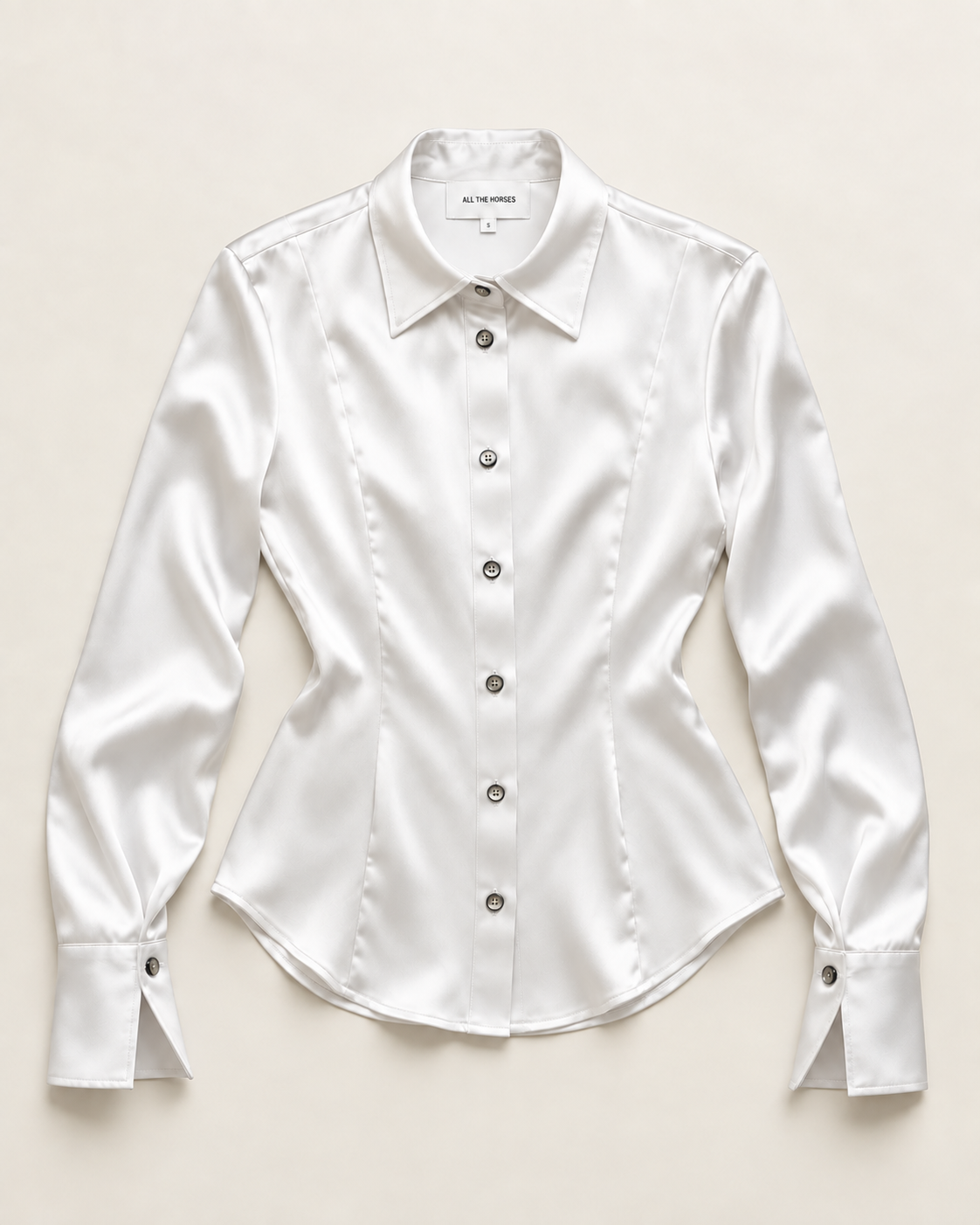 The Daisy blouse product shot in Cloud White, colorway mockup